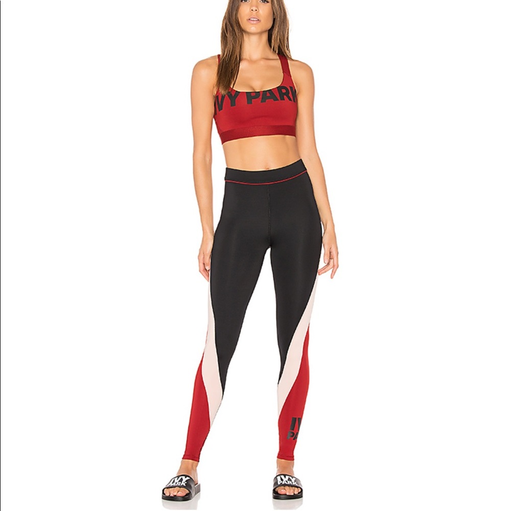 IVY PARK Logo Colour Block Leggings